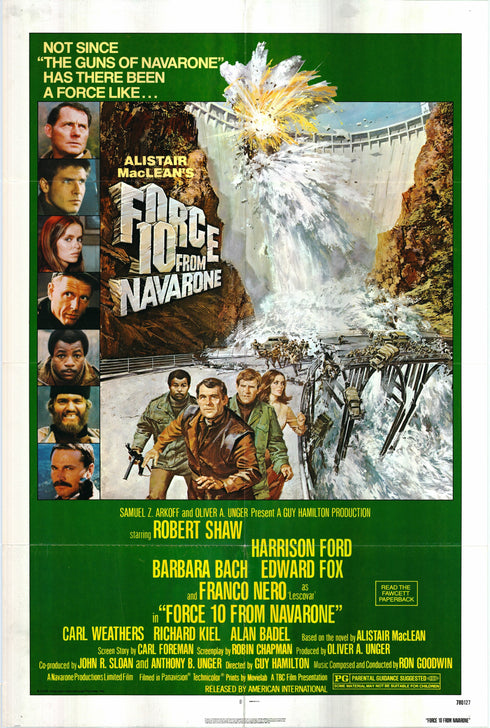 force 10 1978 one sheet poster folded